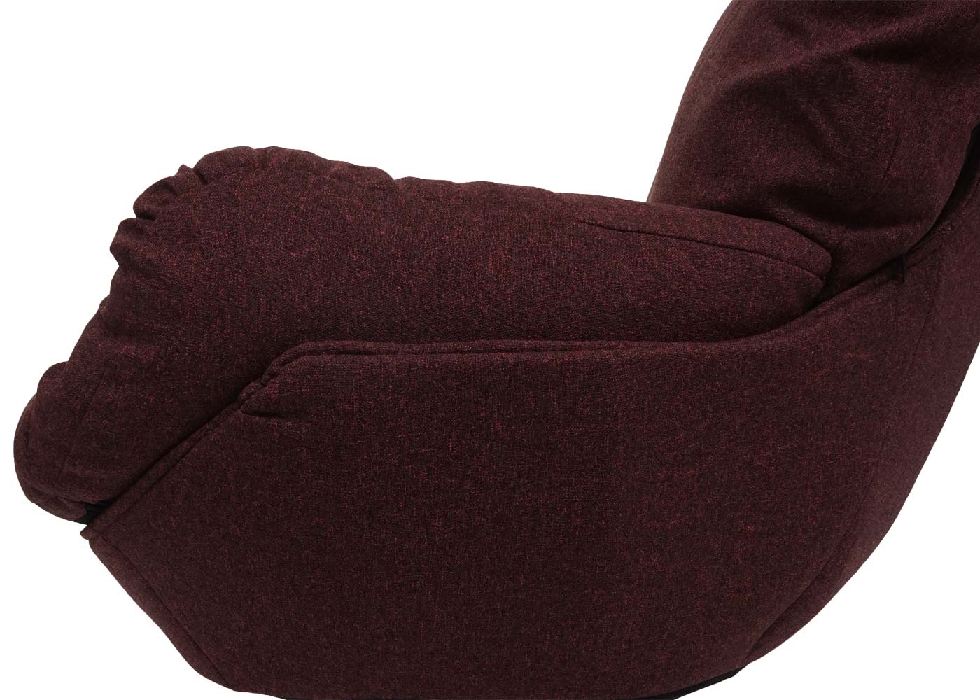 Cosmo Casa - Relaxstoelkruk - Schommelfunctie, Draaibaar - Metaal & Textiel - Bordeaux
