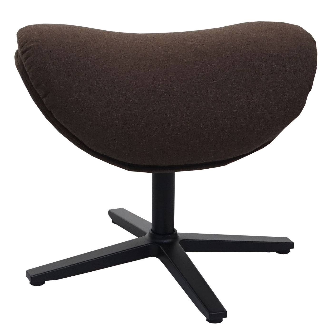 Cosmo Casa - Relaxstoelkruk - Schommelfunctie, Draaibaar - Metaal & Textiel - Bruin