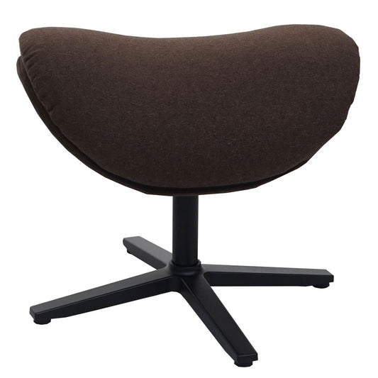 Cosmo Casa - Relaxstoelkruk - Schommelfunctie, Draaibaar - Metaal & Textiel - Bruin