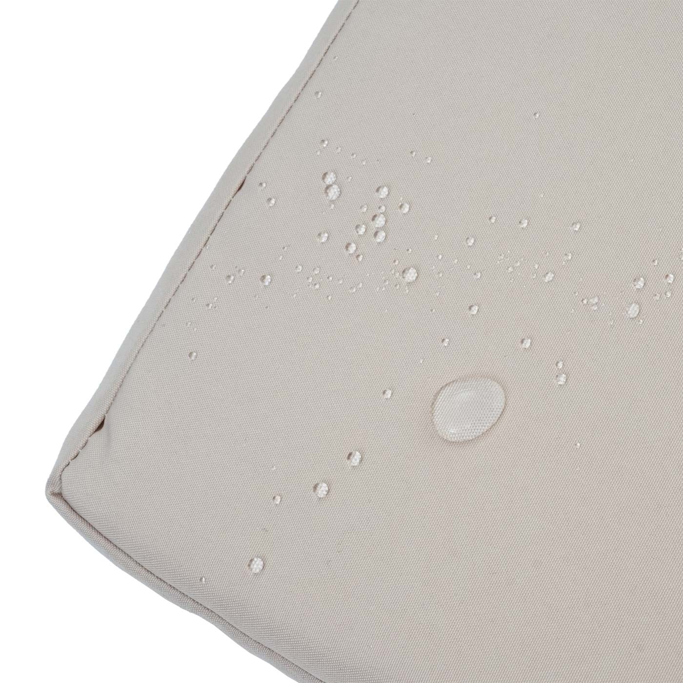 Cosmo Casa - Polyrotan 3-Zitsbank - Tuinbank/Kistbank met Opbergvak - Gemêleerd Grijs & Beige Kussen