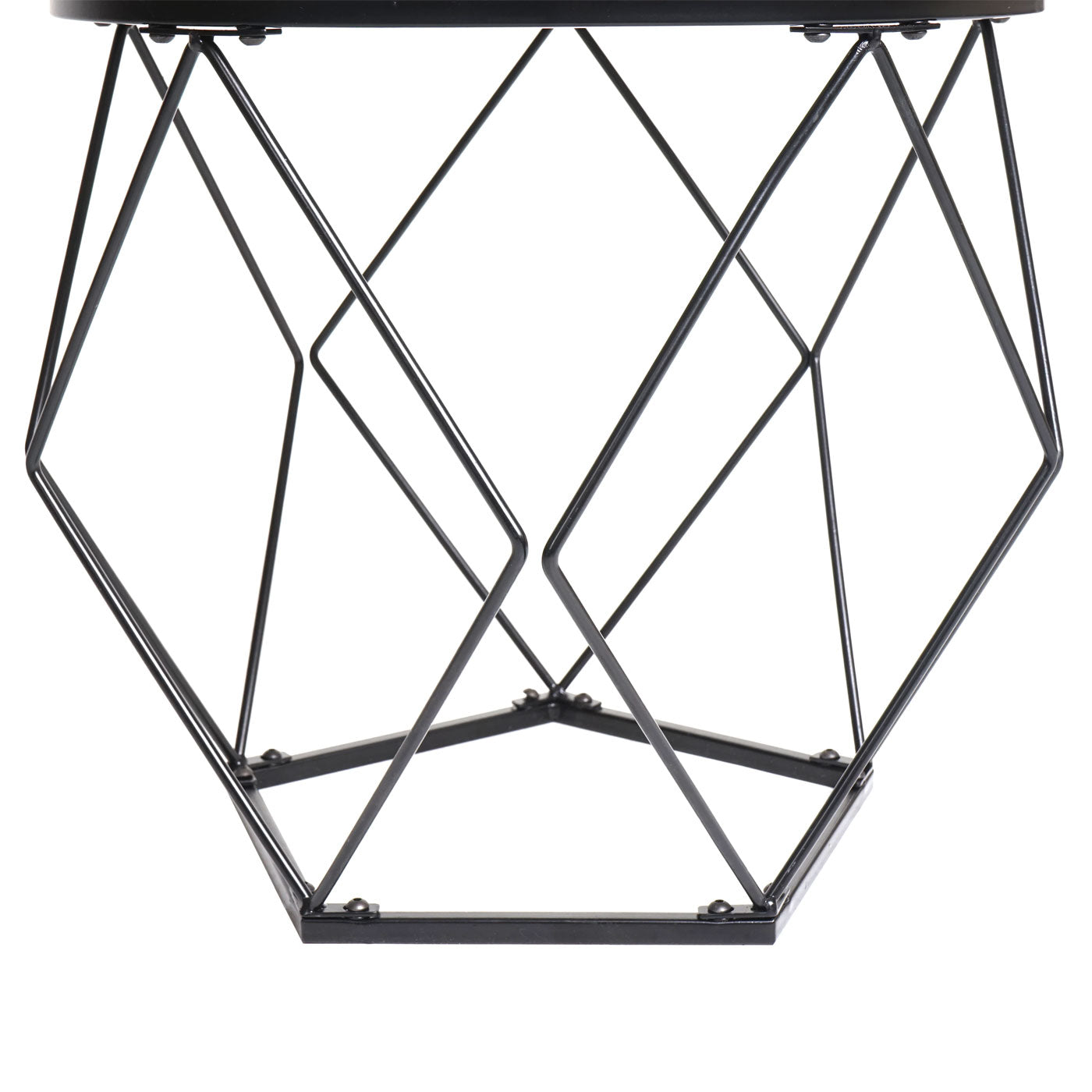 Cosmo Casa - Salontafelset - Lounge- & Bijzettafel - Metaal & Eikenhoutlook - Grijs