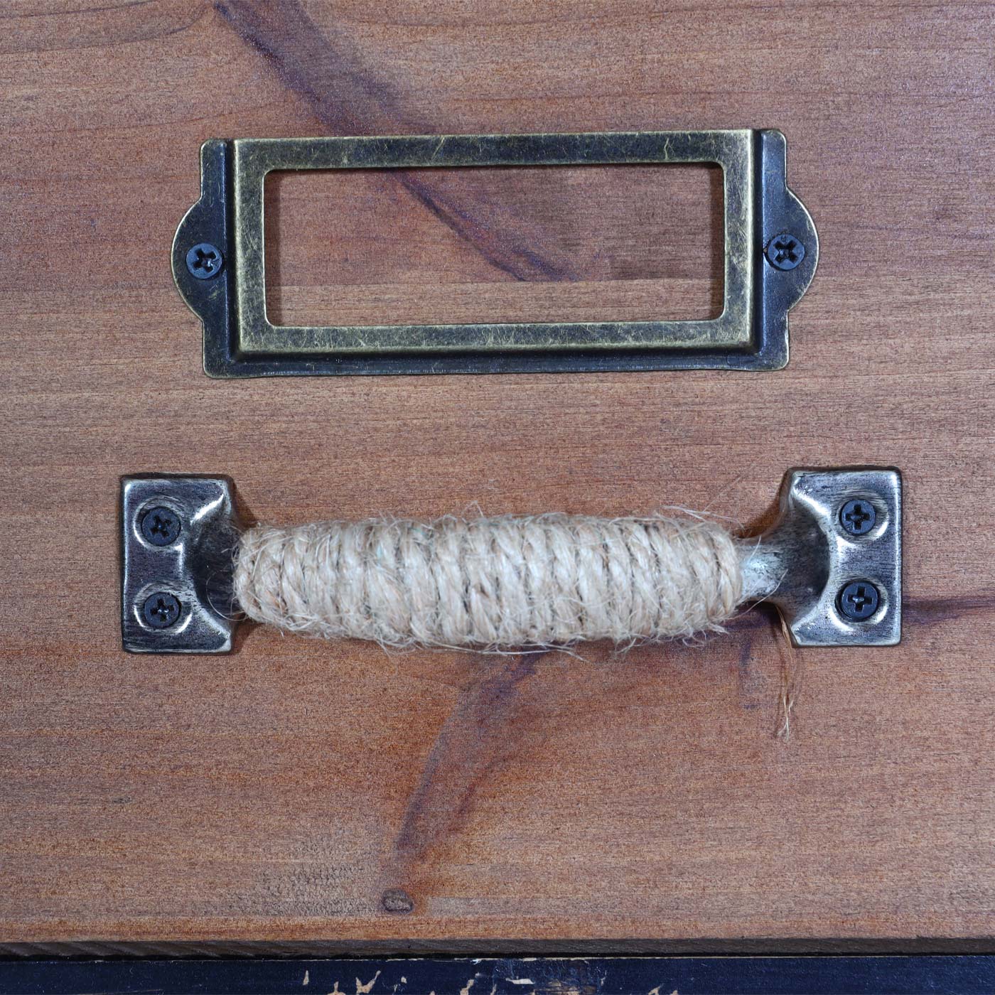 Cosmo Casa - Apothekersladekast - Vintage plankladen - Metaal - Dennenhout - 120×62×33 cm