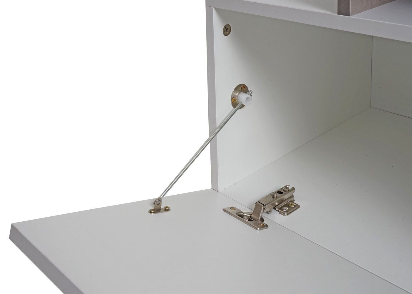 Cosmo Casa - TV-rek - Lowboard & Dressoir - Betonlook Hout - Wit - 45×161×40 cm