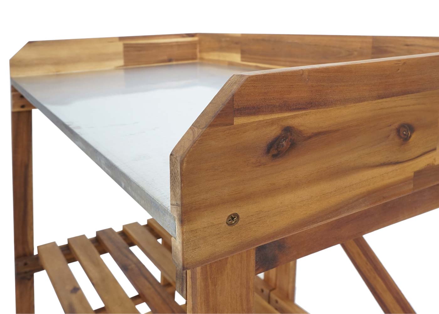 Cosmo Casa - Plantentafel - Tuinmanstafel, Bloementafel & Plantenplank - Opklapbaar - Acaciahout - Bruin