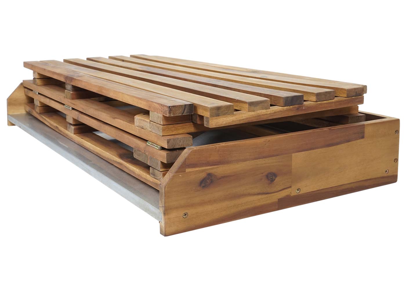 Cosmo Casa - Plantentafel - Tuinmanstafel, Bloementafel & Plantenplank - Opklapbaar - Acaciahout - Bruin