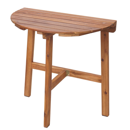 Cosmo Casa - Klaptafel Binnen/Buiten - Opvouwbaar Acaciahout - 71×70×34 cm