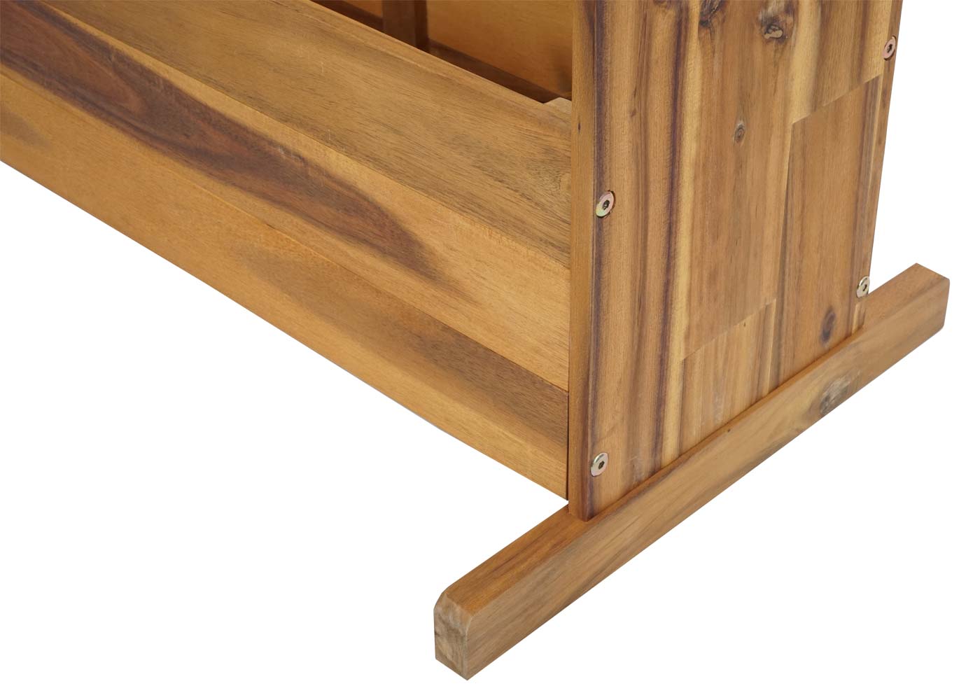 Cosmo Casa - Plantenbakplank Verhoogd Bed - Acaciahout - 115×71×40 cm - 3 Rijen - Bruin