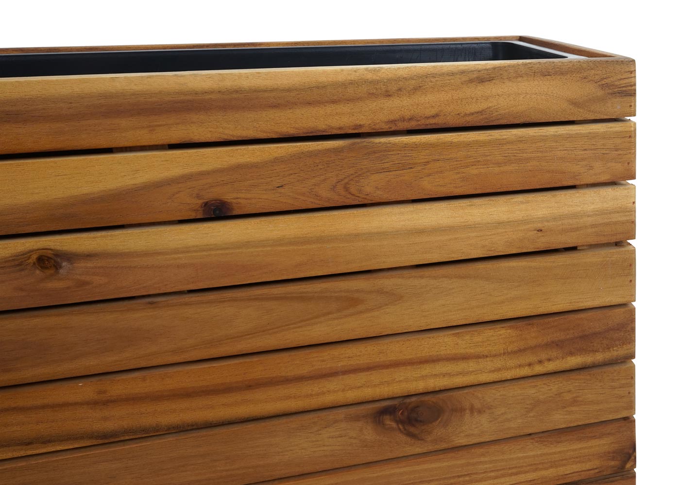 Cosmo Casa - Plantenbak Vierkant - Acaciahout - 41×63×23 cm - Bruin