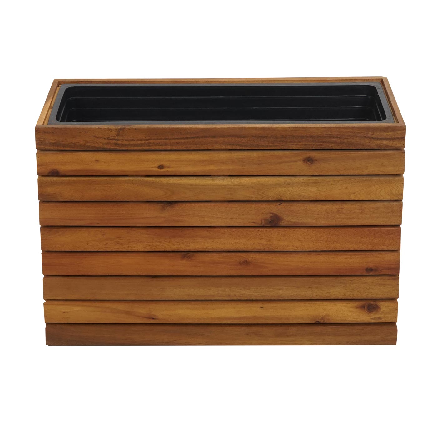 Cosmo Casa - Plantenbak Vierkant - Acaciahout - 41×63×23 cm - Bruin