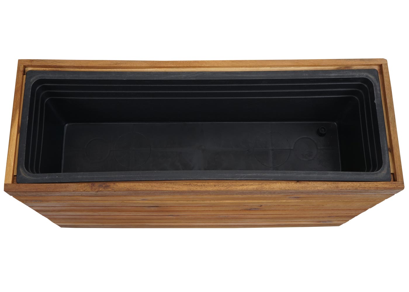 Cosmo Casa - Plantenbak Vierkant - Acaciahout - 41×63×23 cm - Bruin