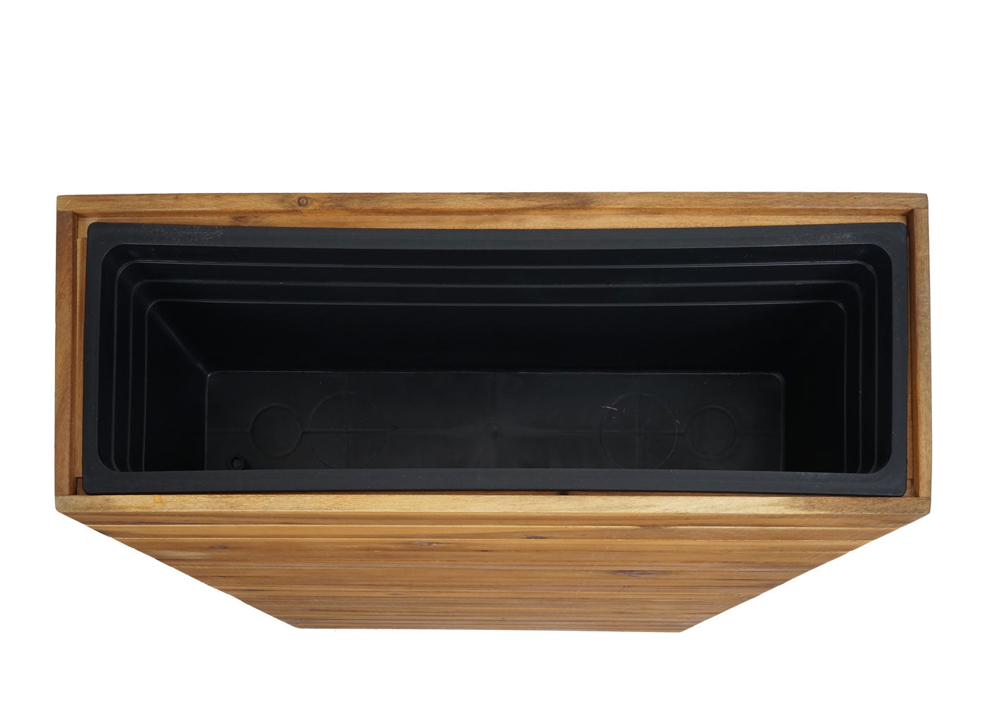 Cosmo Casa - Plantenbak Vierkant - Acaciahout - 77×63×23 cm - Bruin