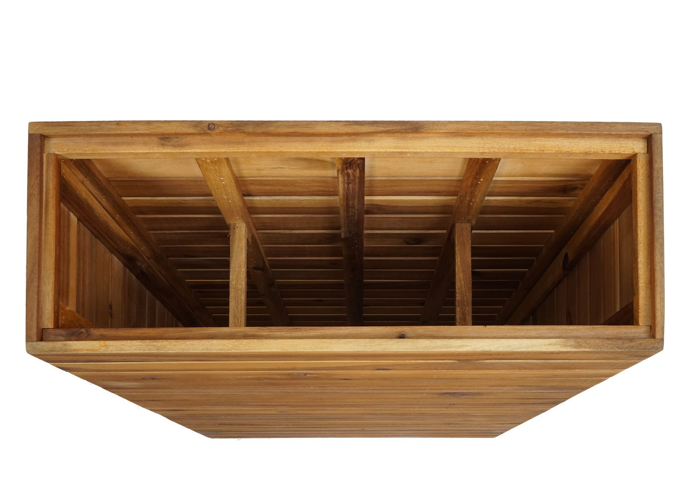 Cosmo Casa - Plantenbak Vierkant - Acaciahout - 77×63×23 cm - Bruin