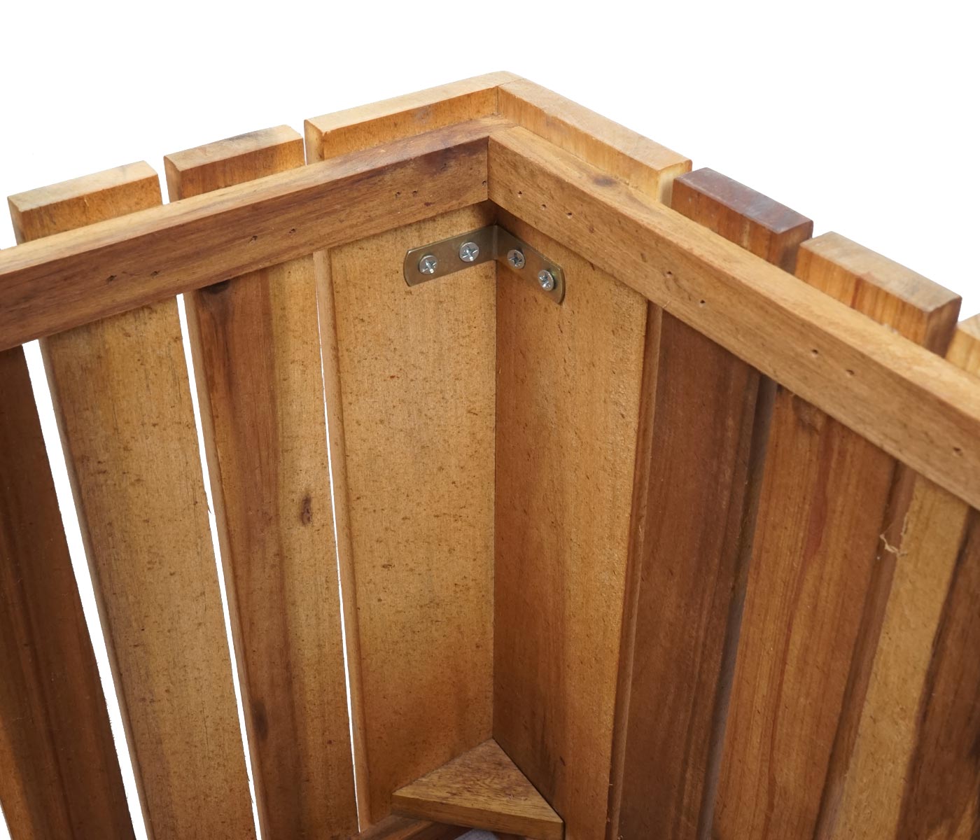 Cosmo Casa - Plantenbak Vierkant - Acaciahout - 32×32×32 cm - Bruin