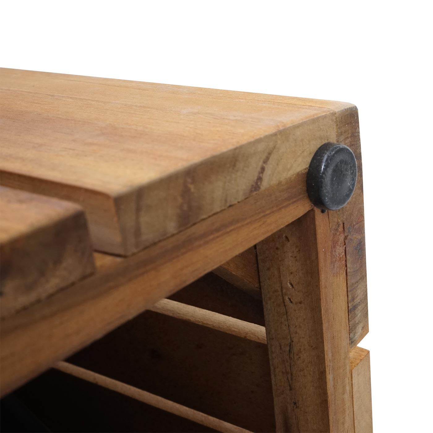 Cosmo Casa - Plantenbak Vierkant - Acaciahout - 32×32×32 cm - Bruin