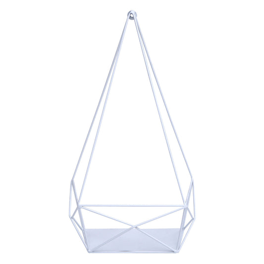 Cosmo Casa - Wandplank - Decoratieve keukenplank - Metaal - Wit - 44x23x11cm