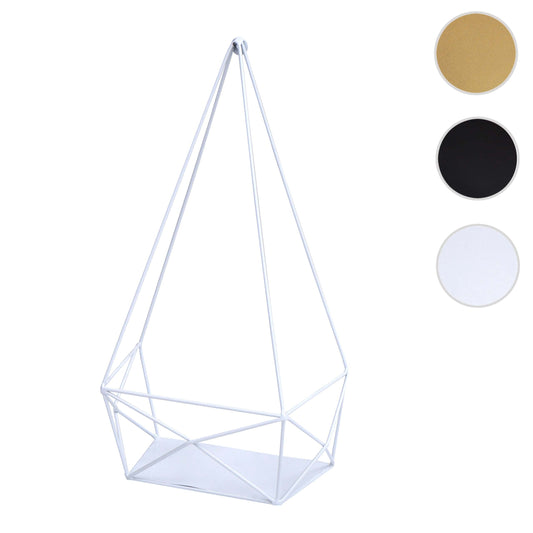 Cosmo Casa - Wandplank - Decoratieve keukenplank - Metaal - Wit - 44x23x11cm