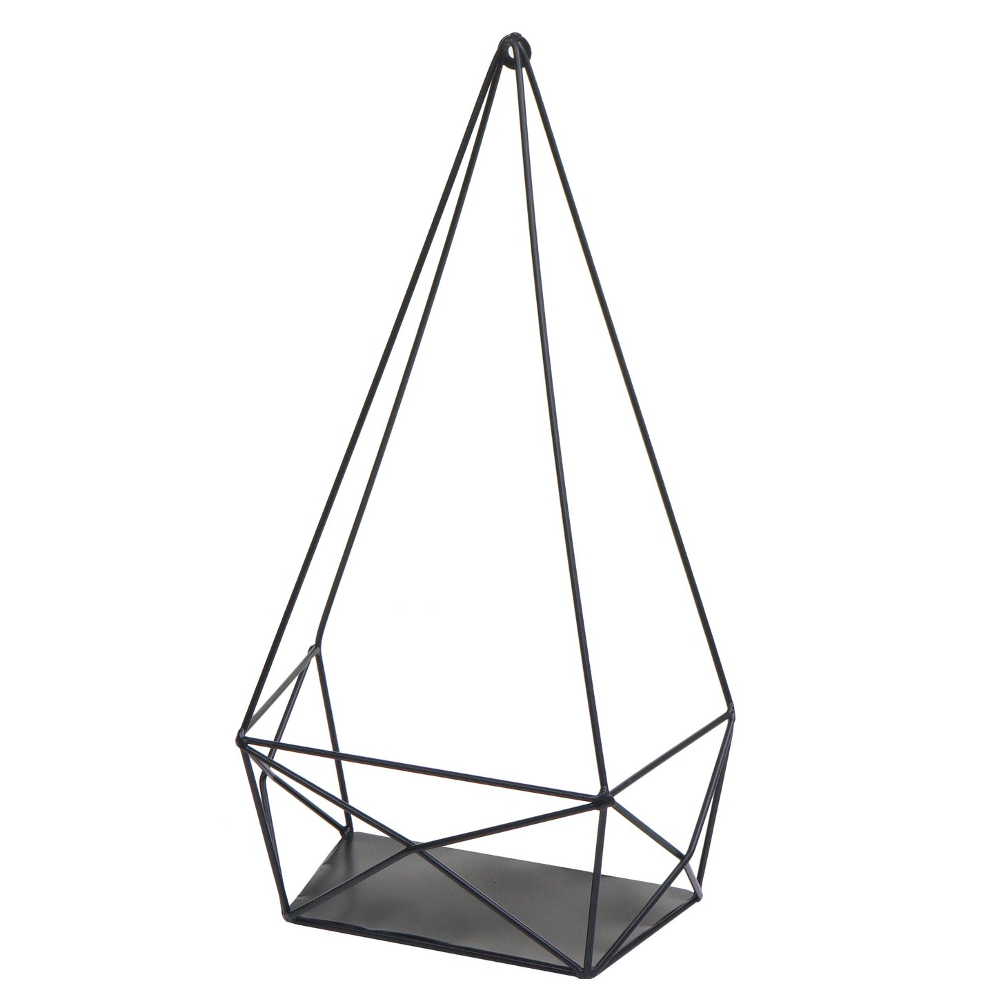 Cosmo Casa - Wandplank - Decoratieve keukenplank - Metaal - Zwart - 44x23x11cm