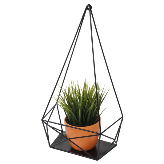 Cosmo Casa - Wandplank - Decoratieve keukenplank - Metaal - Zwart - 44x23x11cm