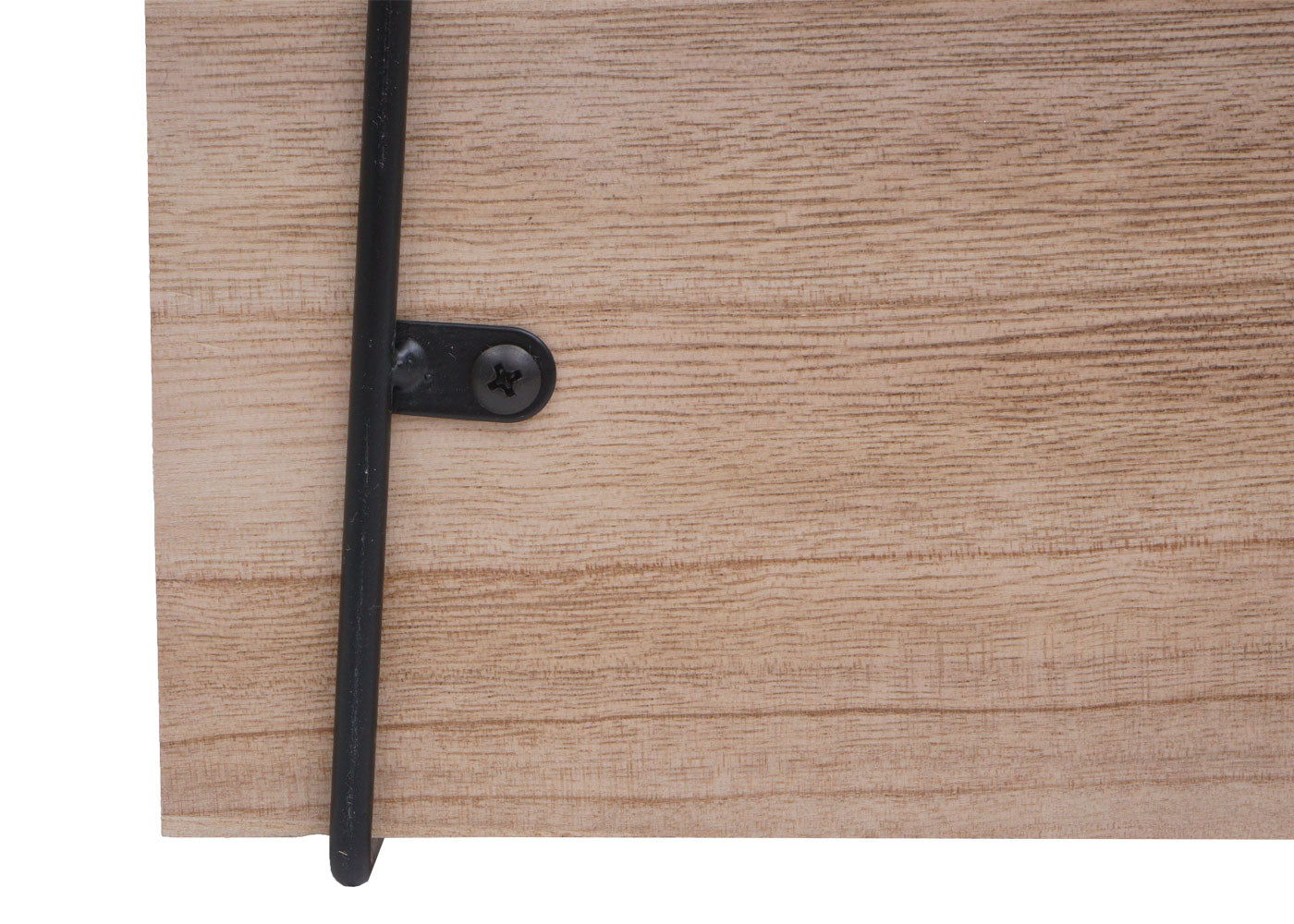 Cosmo Casa - Wandplank - Industrieel massief hout en metaal - Naturel - 40x40x13cm