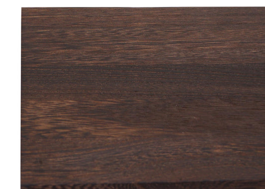 Cosmo Casa - Wandplank - Industrieel massief hout en metaal - Donkerbruin en zwart - 60x60x18cm