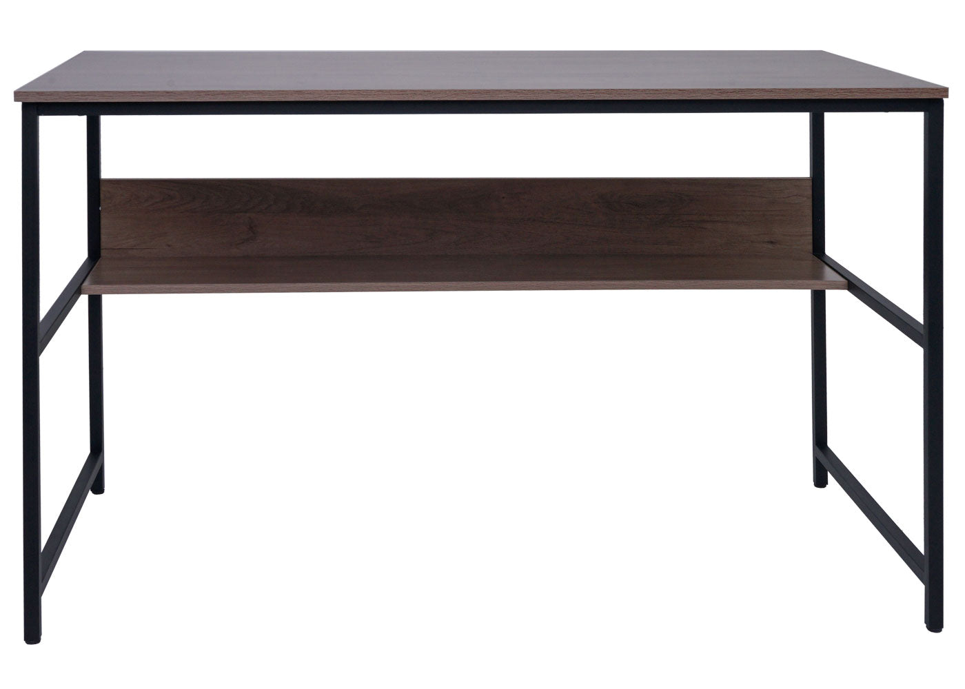 Cosmo Casa - Bureau - Kantoortafel Werktafelplank - Metaal & MDF - Grijsbruin - 120×60 cm
