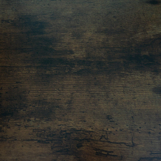 Cosmo Casa - Bureau met Plank - Laptoptafel Kantoortafel - Metaal en MDF - Bruin - 100x60cm