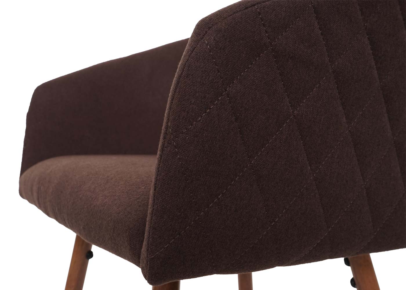 Cosmo Casa - Set van 2 Barkrukken - Rugleuning - Textiel & Metaal - Bruin