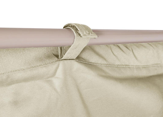 Cosmo Casa - Pergola - Tuinpaviljoen Terrasoverkapping - Stabiel 7 cm Metalen Frame - Bamboe Look Crèmewit - 3×3 m