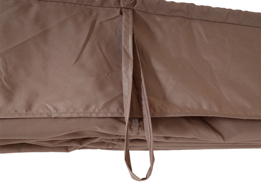 Cosmo Casa - Pergola - Tuinpaviljoen Terrasoverkapping - Stabiel 7 cm Metalen Frame - Bamboe Look Taupebruin - 3×3 m