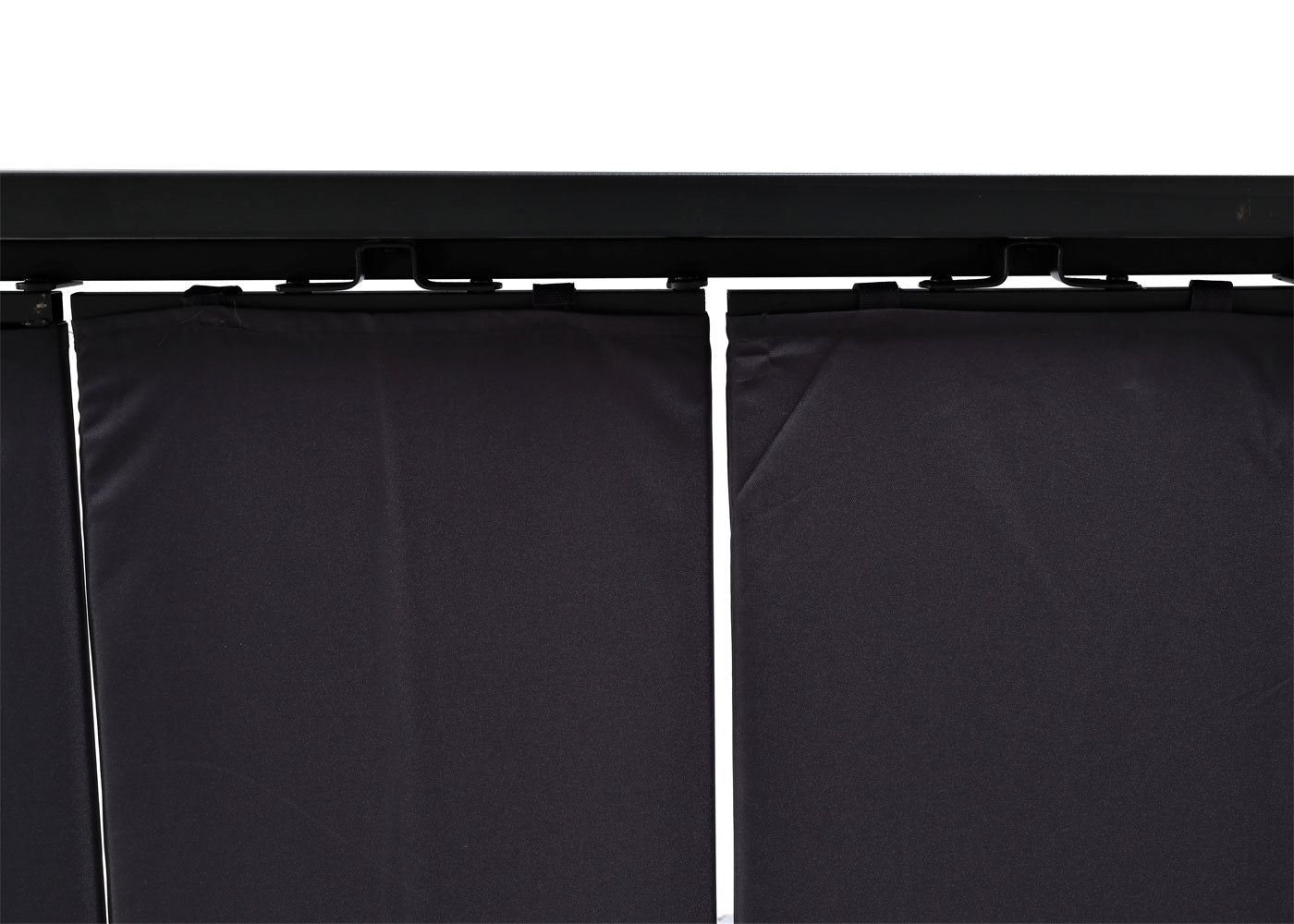 Cosmo Casa - Pergola - Tuinlamellenpaviljoen Terrasoverkapping - 8 cm Aluminium Frame & Stoftextiel - Antraciet - 3×3 m