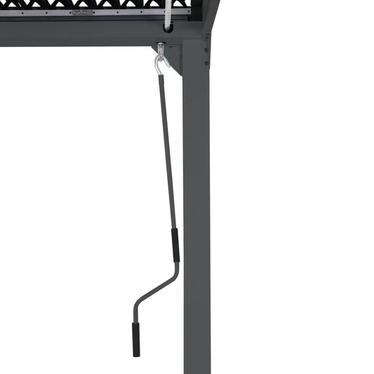 Cosmo Casa - Aluminium Pergola - Lamellenpaviljoen Terrasoverkapping - Aluminium Frame - Antraciet - 3×6 m