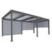Cosmo Casa - Aluminium pergola - Lamellenpaviljoen met 3 zijwanden - Antraciet - 3x6m
