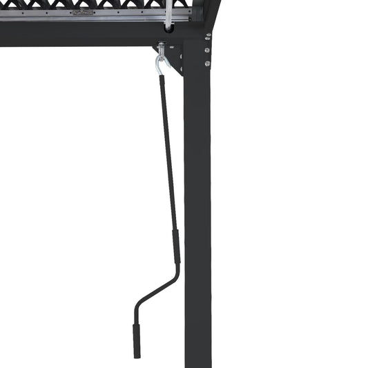 Cosmo Casa - Aluminium pergola - Lamellenpaviljoen met 3 zijwanden - Antraciet - 3x6m