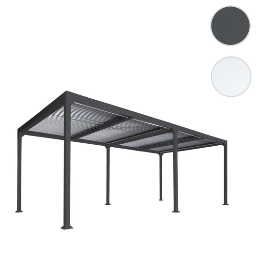 Cosmo Casa - Aluminium Pergola - Lamellenpaviljoen Terrasoverkapping - Aluminium Frame - Antraciet - 3×6 m