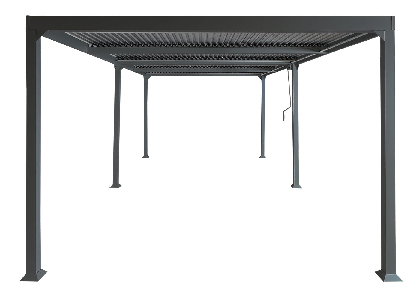 Cosmo Casa - Aluminium Pergola - Lamellenpaviljoen Terrasoverkapping - Aluminium Frame - Antraciet - 3×6 m