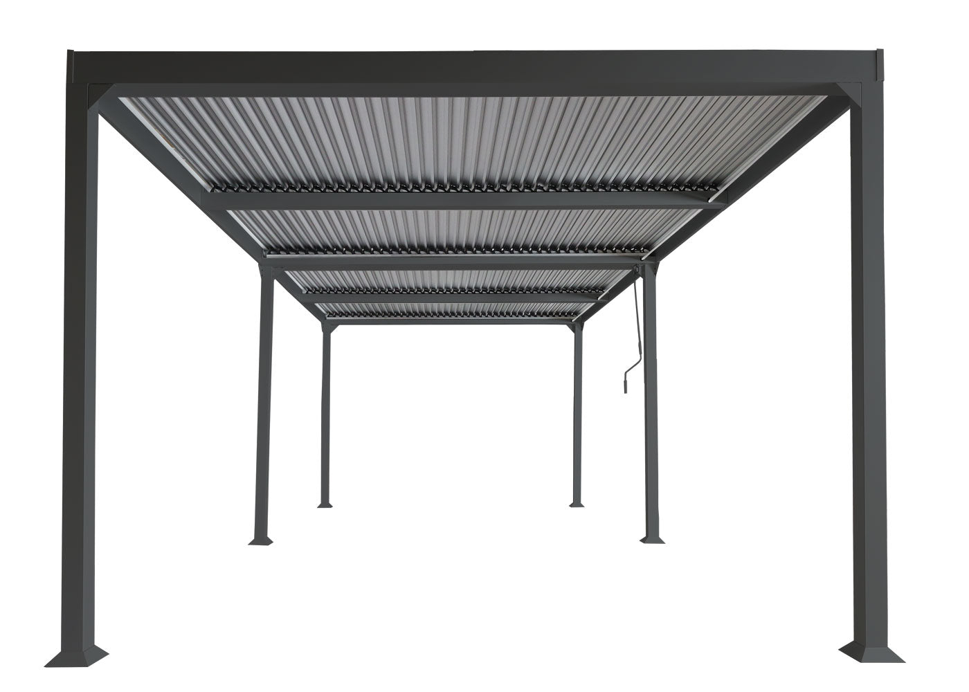 Cosmo Casa - Aluminium Pergola - Lamellenpaviljoen Terrasoverkapping - Aluminium Frame - Antraciet - 3×6 m