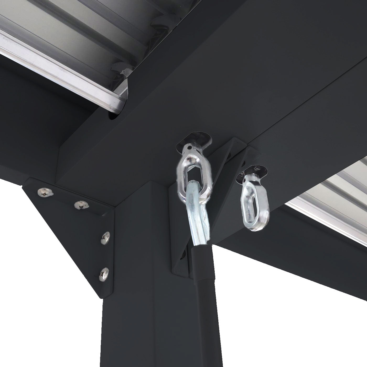 Cosmo Casa - Aluminium Pergola - Lamellenpaviljoen Terrasoverkapping - Aluminium Frame - Antraciet - 3×6 m