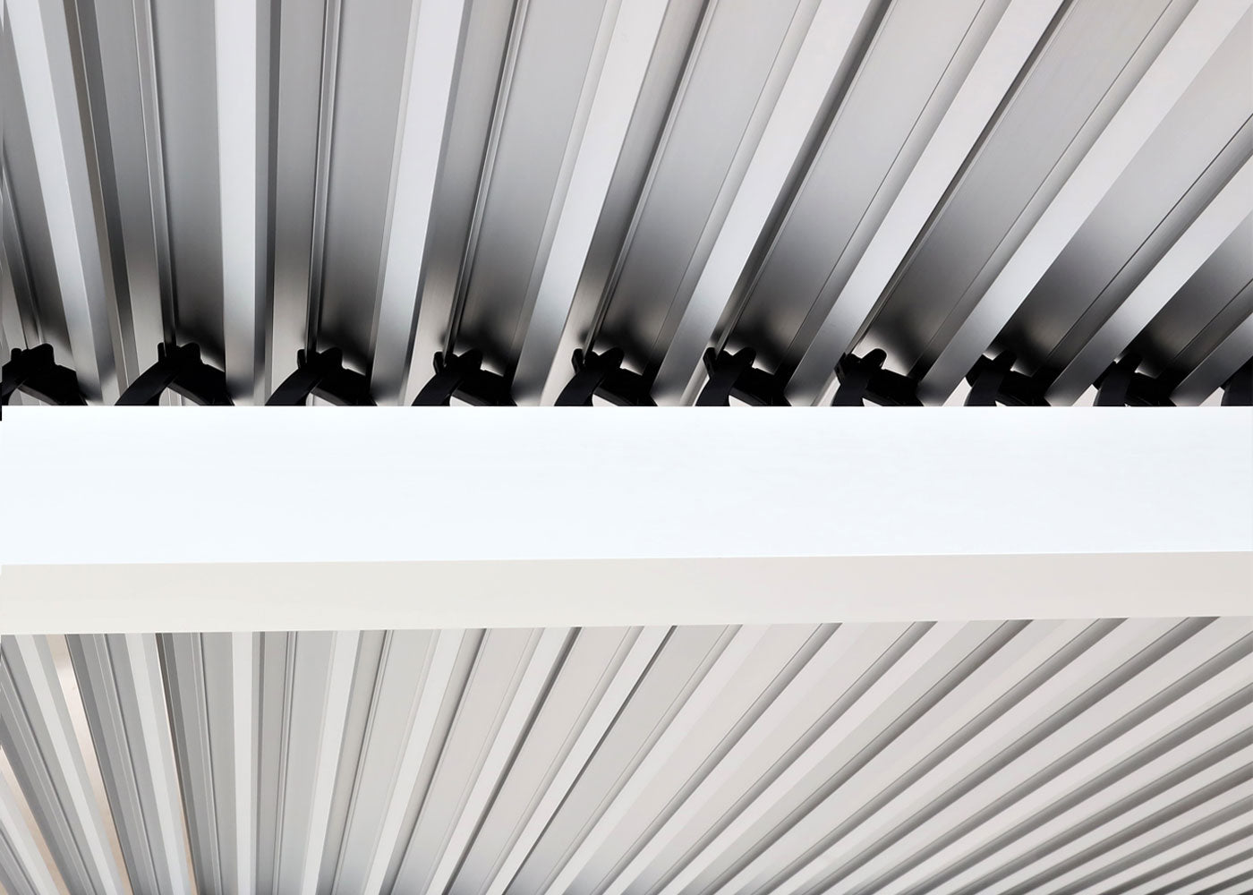 Cosmo Casa - Aluminium pergola - Lamellenpaviljoen met 3 zijwanden - Wit - 3x6m