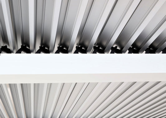 Cosmo Casa - Aluminium Pergola - Lamellenpaviljoen Terrasoverkapping - Aluminium Frame - Wit - 3×6 m