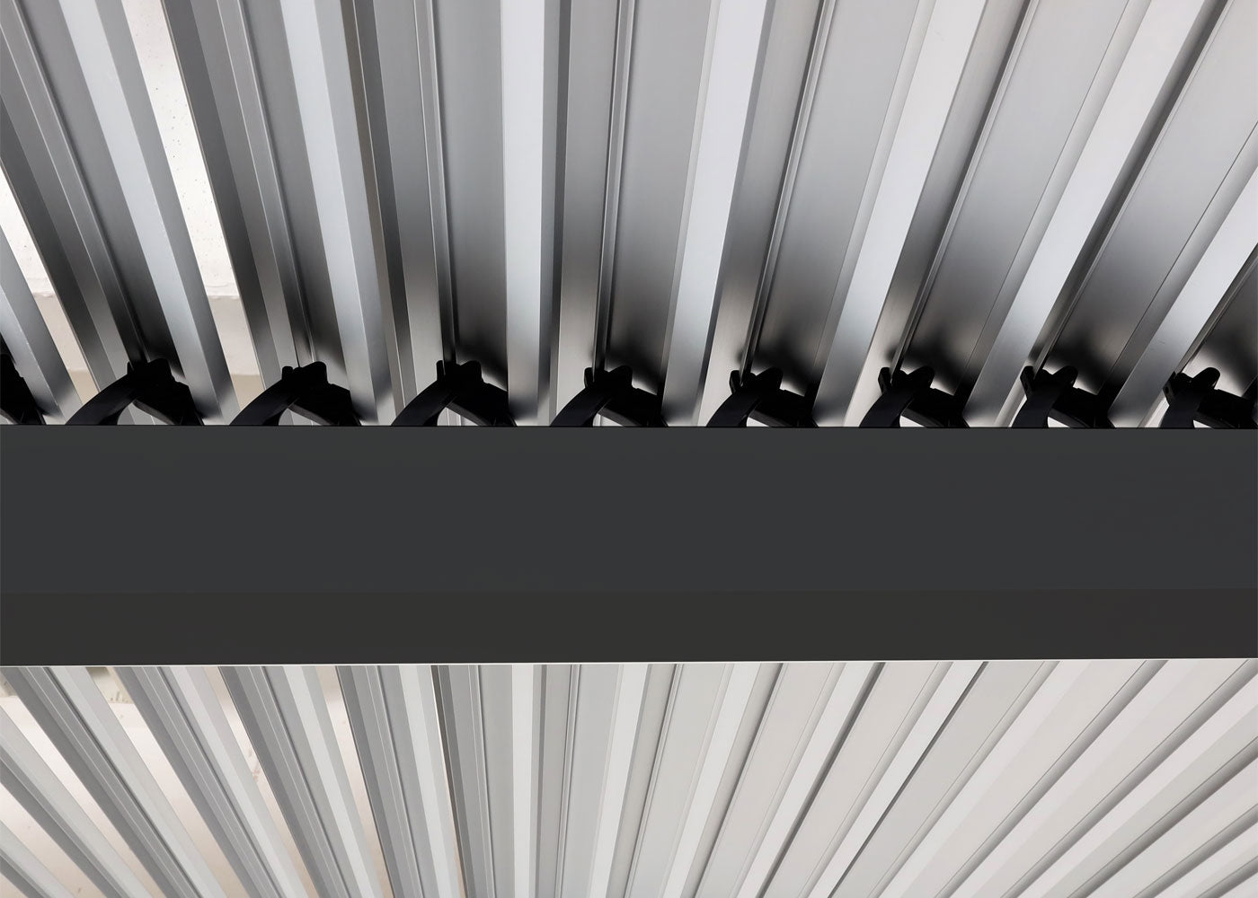 Cosmo Casa - Aluminium Pergola - Lamellenpaviljoen Terrasoverkapping - Aluminium Frame - Antraciet - 3×3,7 m