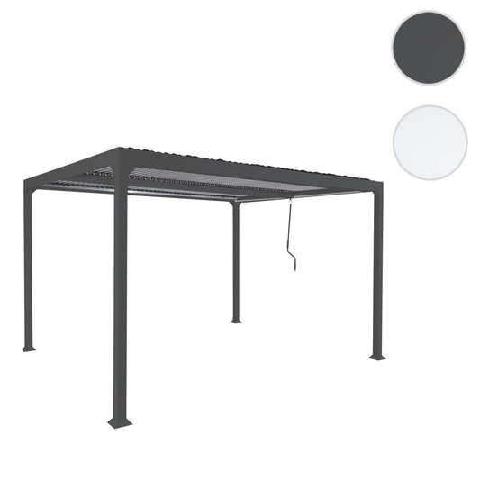 Cosmo Casa - Aluminium Pergola - Lamellenpaviljoen Terrasoverkapping - Aluminium Frame - Antraciet - 3×3,7 m