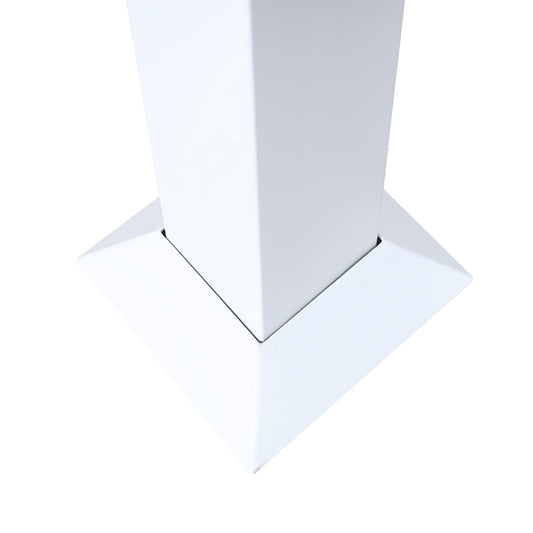 Cosmo Casa - Aluminium Pergola - Lamellenpaviljoen Terrasoverkapping - Aluminium Frame - Wit - 3×3,7 m