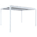 Cosmo Casa - Aluminium Pergola - Lamellenpaviljoen Terrasoverkapping - Aluminium Frame - Wit - 3×3,7 m