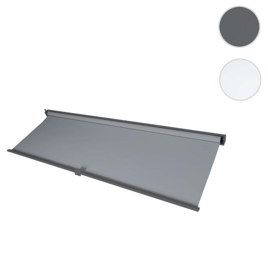 Cosmo Casa - Zijwand voor Pergola - Vervangende Zijwand Rolgordijn - Stoftextiel - Antraciet - 3×3,7 m