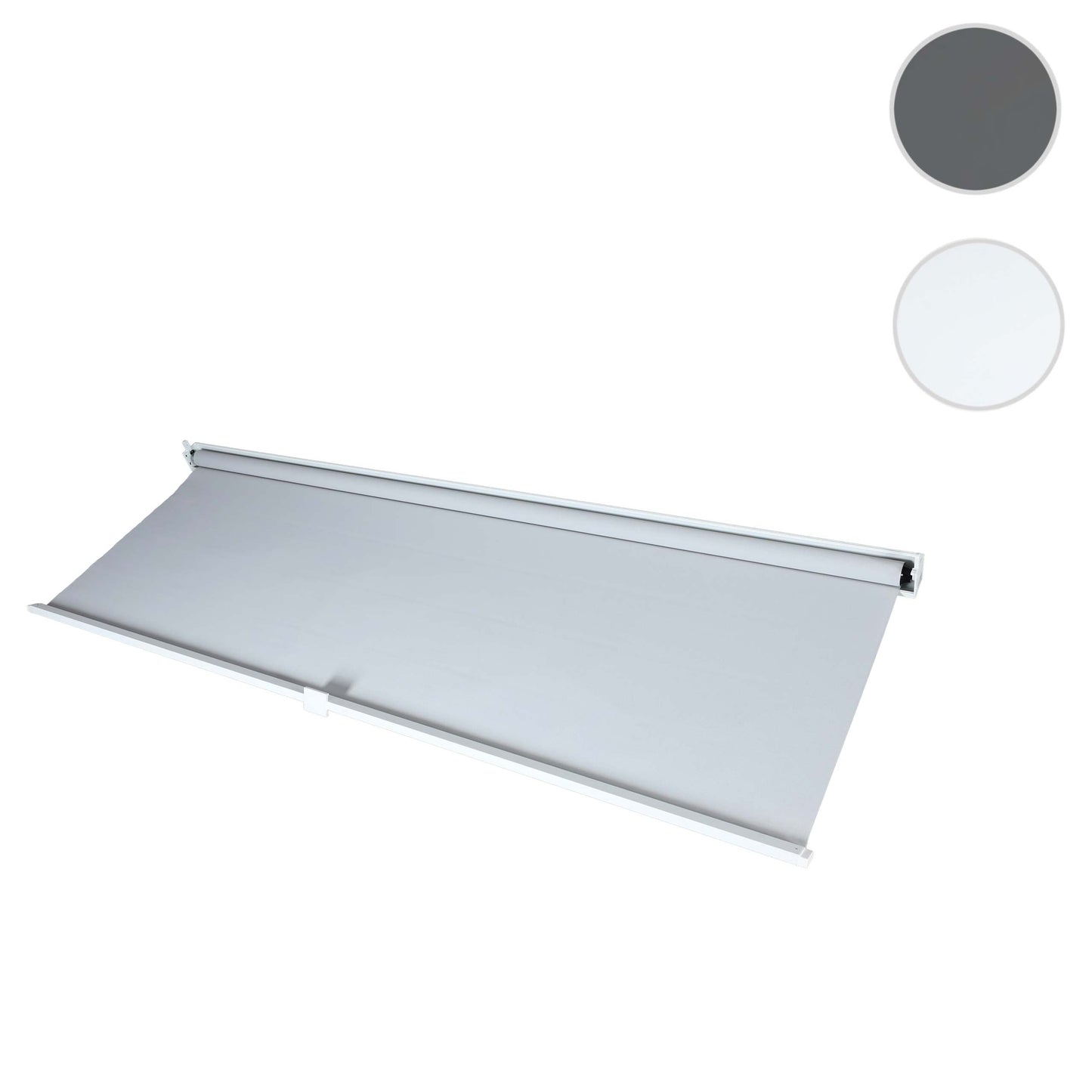 Cosmo Casa - Zijwand voor Pergola - Vervangende Zijwand Rolgordijn - Stoftextiel - Wit - 3×3,7 m