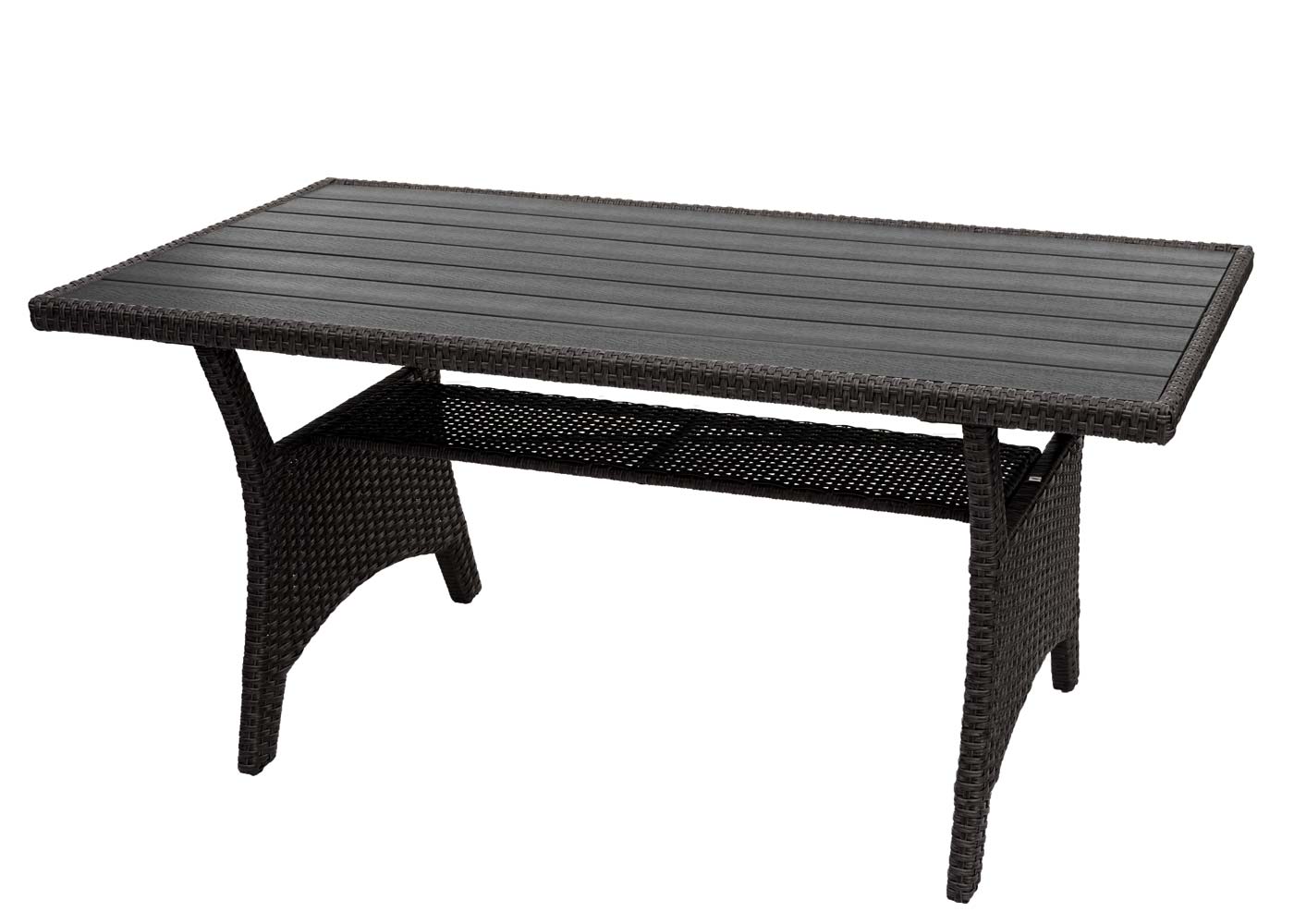 Cosmo Casa - Poly-Rotan Set - Tuinloungeset - Halfrond Gesponnen Polyrotan - Antraciet - Kussens Antraciet