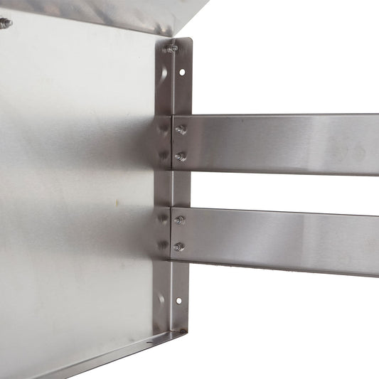 Cosmo Casa - Maairobotgarage - Dakshelter - Metaal (RVS) - 40×59×69 cm