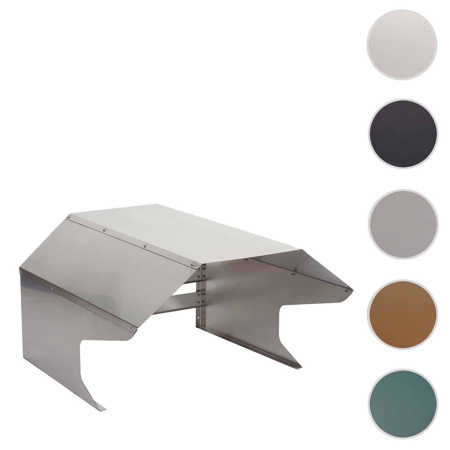 Cosmo Casa - Maairobotgarage - Dakshelter - Metaal (RVS) - 40×59×69 cm