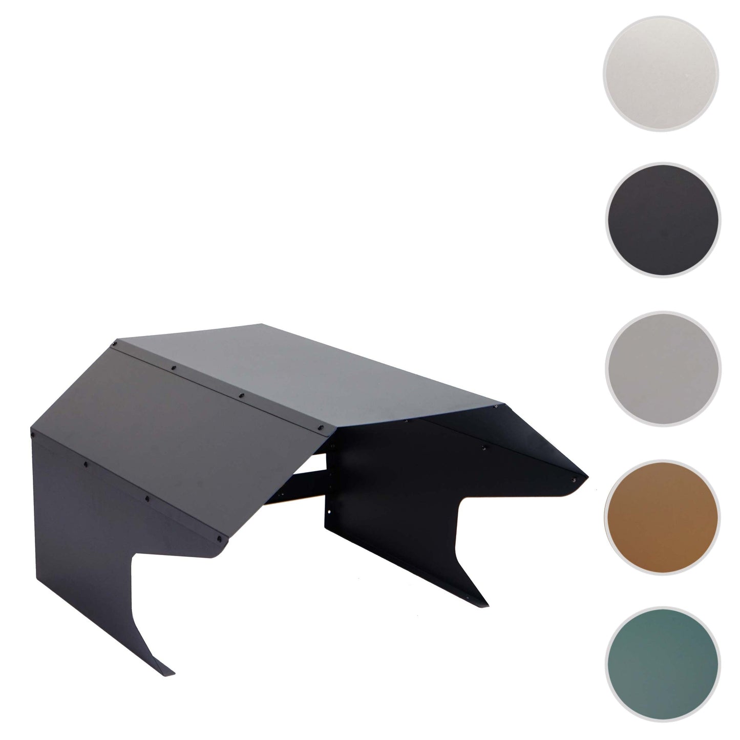 Cosmo Casa - Robotmaaiergarage - Dakopvang - Metaal - Antraciet - 40×59×69 cm