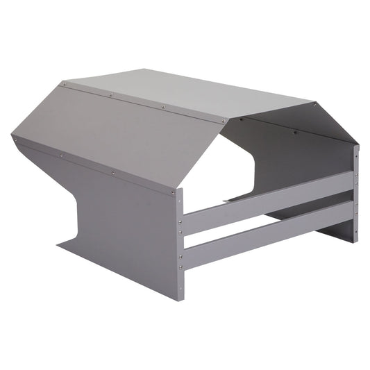 Cosmo Casa - Maairobotgarage - Dakkap - Metaal - Grijs - 40×59×69 cm